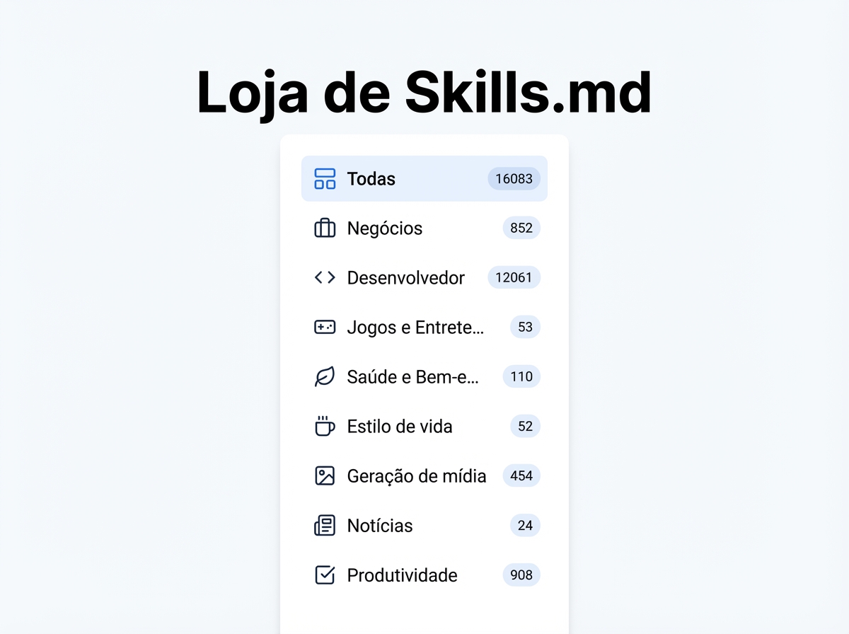 marketplace de skills.md por categorias